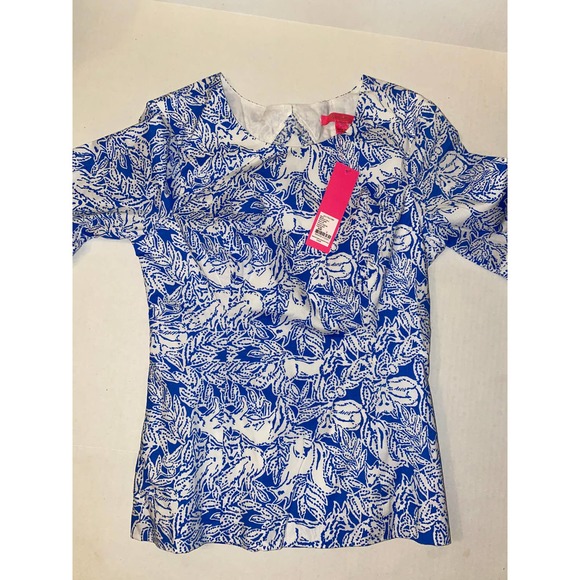 Lilly Pulitzer Fiesta Top in Fancy Feet BNWT 4 - Picture 2 of 3